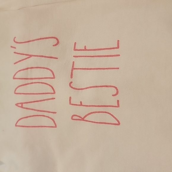 Rae Dunn baby 3 - 6 month "Daddy's Bestie" 3 Piece Set - Picture 2 of 4